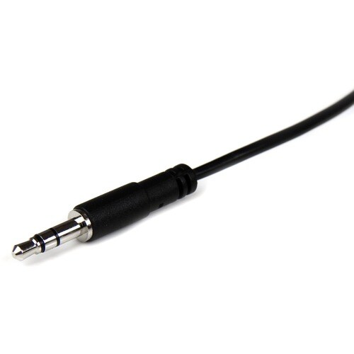 StarTech.com 1m Slim 3.5mm Stereo Extension Audio Cable - M/F - Mini-phone for Audio Device, Headphone, iPod, iPhone - 1m 
