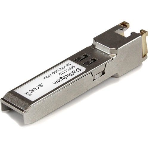 StarTech.com SFP (mini-GBIC) - 1 x RJ-45 10/100/1000Base-T Network LAN - 1 Each - For Data Networking - Twisted PairGigabi