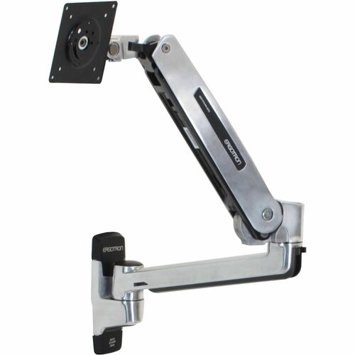 Ergotron Mounting Arm for Display Screen, Digital Signage Display, LCD Display, TV - Polished Aluminum - Height Adjustable