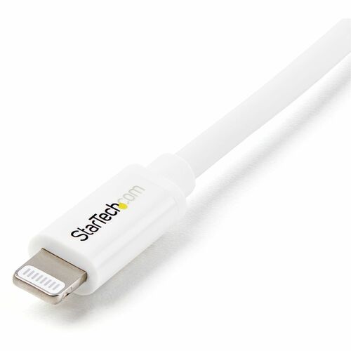 StarTech.com 2m (6ft) Long White Apple® 8-pin Lightning Connector to USB Cable for iPhone / iPod / iPad - Cable for iPhone