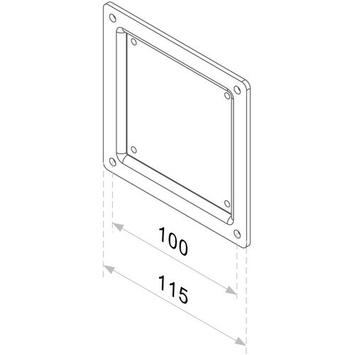 Neomounts Neomounts Pro FPMA-VESA100 Mounting Adapter for Flat Panel Display - Black - 25.4 cm to 76.2 cm (30") Screen Sup