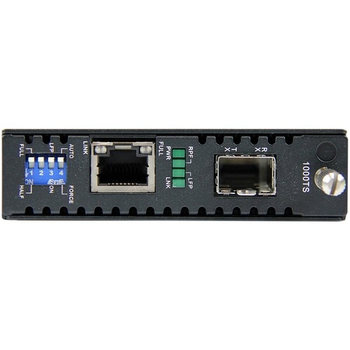 StarTech.com Gigabit Ethernet Fiber Media Converter with Open SFP Slot - 1 Port(s) - 1 x Network (RJ-45) - Twisted Pair, O