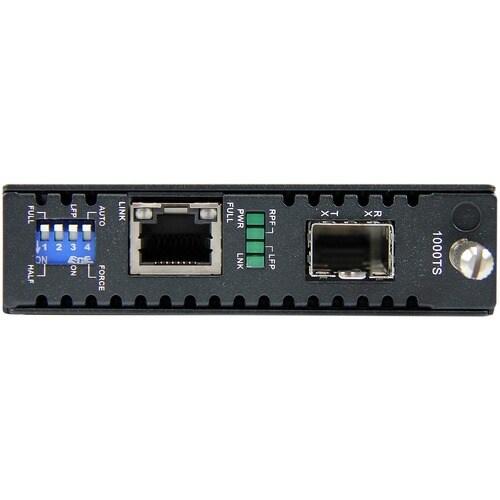 StarTech.com Gigabit Ethernet Fiber Media Converter with Open SFP Slot - 1 Port(s) - 1 x Network (RJ-45) - Twisted Pair, O