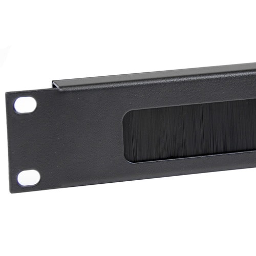 StarTech.com 1U High-density Brush Strip Cable Management Panel, Sturdy Steel Horizontal Data Centre Cable Organizer - Org
