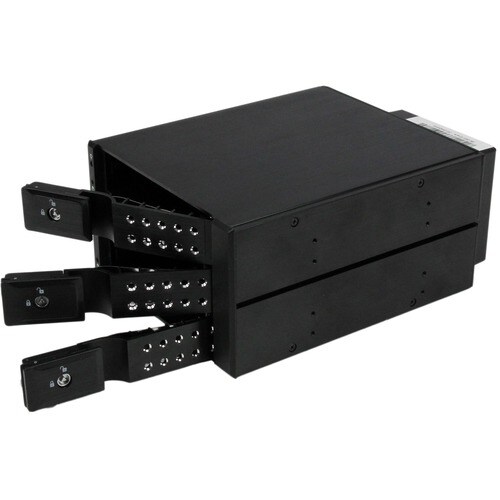 StarTech.com Rack Mobile en Aluminum Sans Tiroir pour 3x Disque Dur SAS II/SATA III 6 Gbps - Hot Swap - 3 x Disque dure su