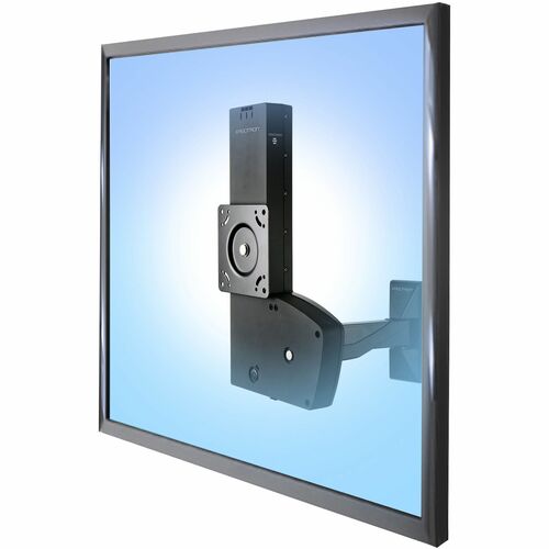 Ergotron Glide Wall Mount for TV - Black - Height Adjustable - 68.6 cm to 106.7 cm (42") Screen Support - 13.61 kg Load Ca