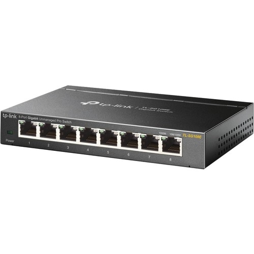 TP-Link EasySmart TL-SG108E 8 Ports Ethernet Switch - 10/100/1000Base-T - 2 Layer Supported - Desktop, Rack-mountable