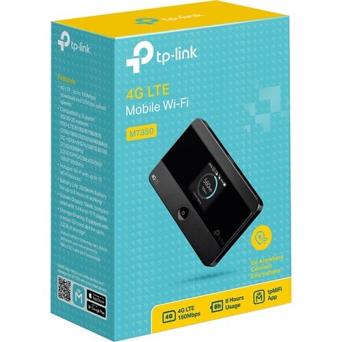 TP-Link M7350 Wi-Fi 4 IEEE 802.11n Mobilfunk Modem/Wireless Router - 4G - LTE 800, LTE 900, LTE 1800, LTE 2100, LTE 2600, 