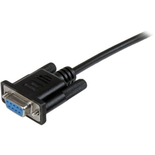 CABLE 1M NULO MODEM SERIE RS232 DB9 HEMBRA A HEMBRA NEGRO