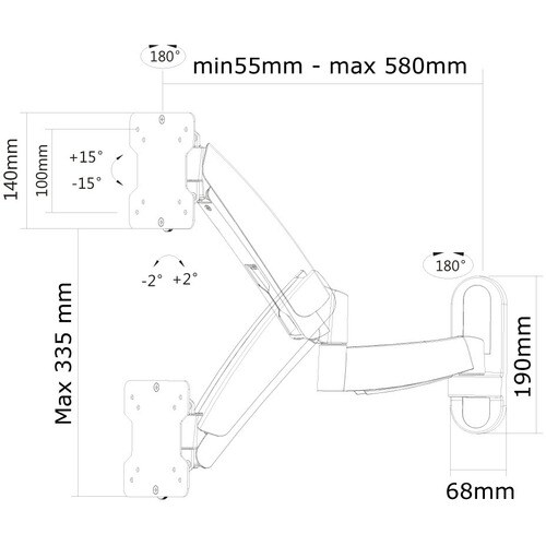 WALL MOUNT 10-30IN FULL MOTION