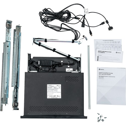 Vertiv Avocent Local Rack Access - 1U | Montaggio a rack | Console KVM a 8 porte | Tastiera Inglese 1 computer - LED 47 cm