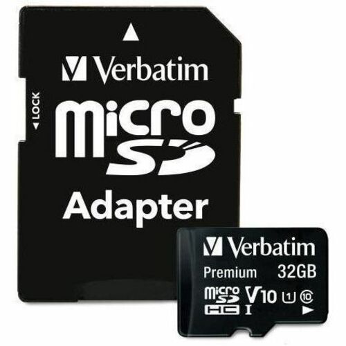 Verbatim 32 GB Class 10/UHS-I (U1) microSDHC - 1 - TAA Compliant - 45 MB/s Read