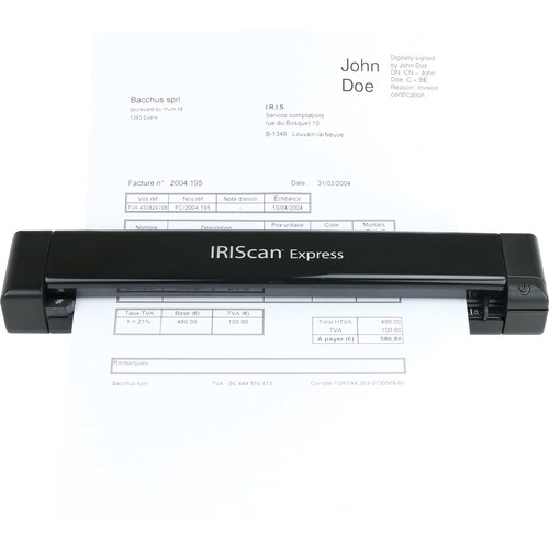 I.R.I.S. IRIScan Express 4 Sheetfed Scanner - 1200 dpi Optical - 8 ppm (Mono) - 8 ppm (Color) - USB
