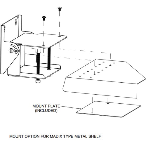 SHELF MOUNT BRAKET FOR I-SERIES AND 02 SERIES
