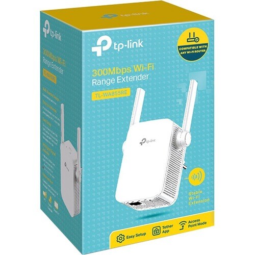 TP-Link TL-WA855RE IEEE 802.11b/g 300 Mbit/s Wireless Range Extender - 2.48 GHz - 2 x External Antenna(s) - External - 1 x