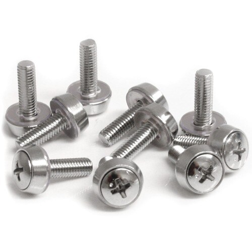 StarTech.com M5 x 12mm - Screws - 100 Pack - M5 Mounting Screws for Server Rack & Cabinet - Mounting Screw - 12 mm - Stain