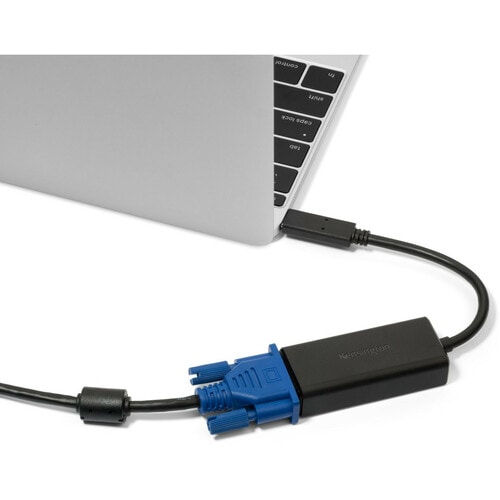 Kensington CV2000V Video Adapter - USB Type C - 15-pin HD-15 VGA