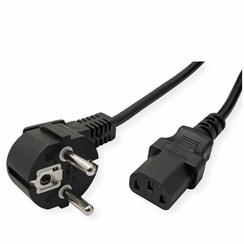 VALUE Netzkabel, gerade IEC-Buchse, schwarz, 1,8 m