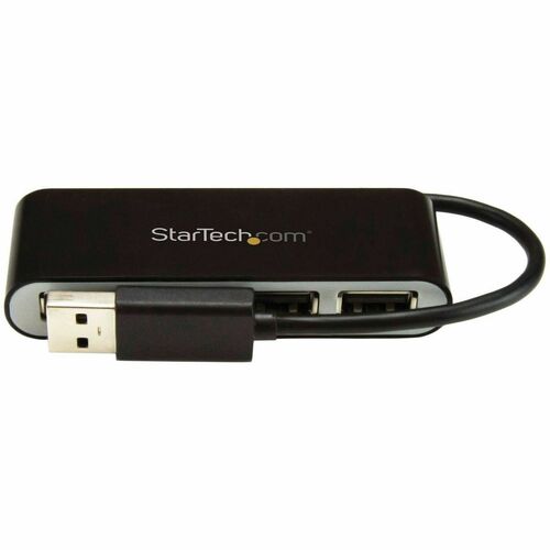 StarTech.com Mobiler 4-Port-USB 2.0-Hub mit integriertem Kabel - Kompakter Mini USB Hub - 4 Total USB Port(s) - 4 USB 2.0 