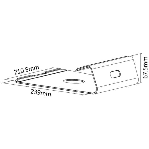 Neomounts Neomounts Pro Notebook Stand - Up to 43.2 cm (17") Screen Support - 6.8 cm Height x 21 cm Width x 24 cm Depth - 