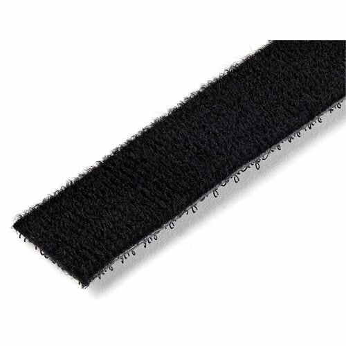 StarTech.com Hook-and-Loop Cable Management Tie - 30m (100 ft.) Bulk Roll - Black - Cut-to-Size Cable Wrap / Straps - Tie 