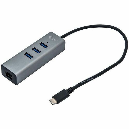 I-TEC USB-C METAL HUB 3 + GLAN 3 PORT HUB + ETHERNET ADAPTER