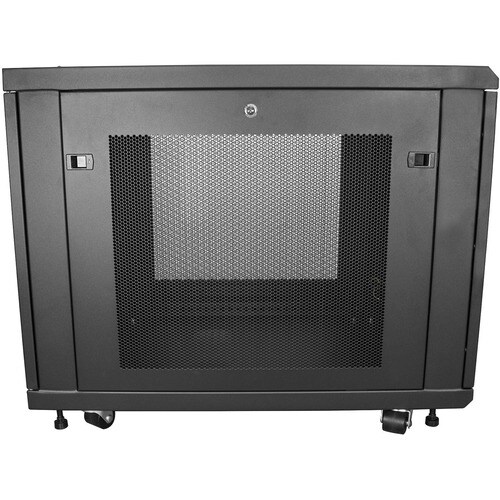 StarTech.com 4-Post 12U Server Rack Cabinet, 19" Data Rack Cabinet for Computer / IT Equipment, Home Network Rack, Half He