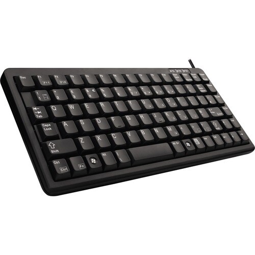 CHERRY G84-4100 Keyboard - Cable Connectivity - USB Interface - QWERTY Layout - Black - ML Keyswitch - 86 Key(s) - Noteboo