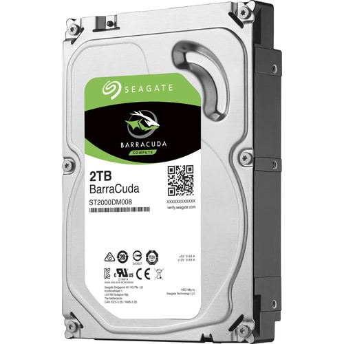 Disque dur Seagate BarraCuda ST2000DM008 - 3.5"" Interne - 2 To - SATA (SATA/600) - 7200trs/mn - Conectable
