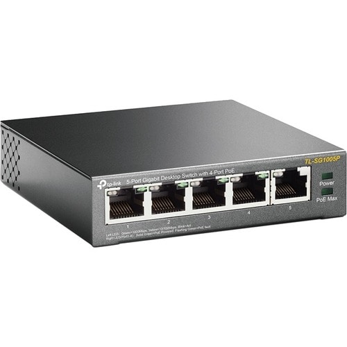 TP-Link JetStream TL-SG1005P 5 Anschlüsse Ethernet-Switch - Gigabit-Ethernet - 10/100/1000Base-T - 2 Unterstützte Netzwerk