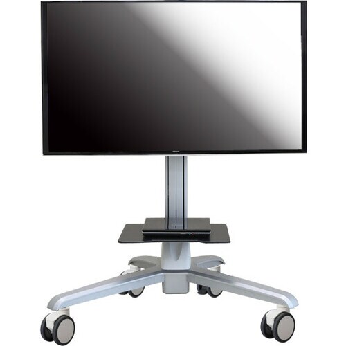 Amer Height Adjustable Display Stand - Up to 165.1 cm (65") Screen Support - 49.99 kg Load Capacity - 171.2 cm Height x 11