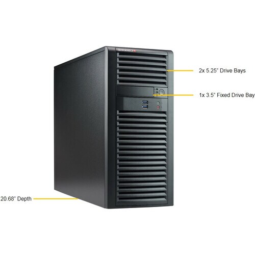 Supermicro SuperWorkstation 7039A-i Server-Barebone-System - Mid-Tower - Socket P LGA-3647 - 2 x Prozessor-Support - Intel