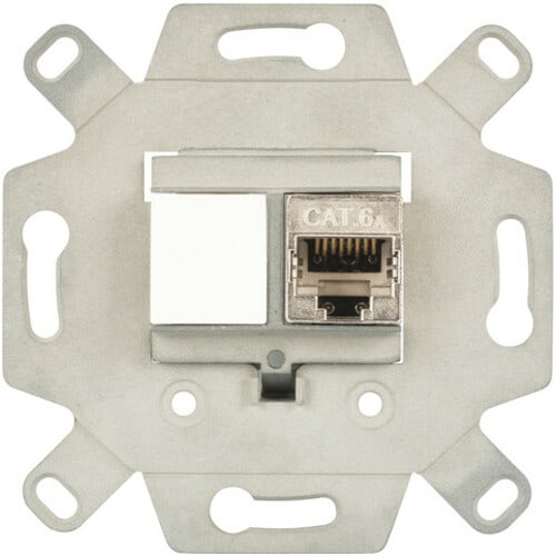 DIGITUS Professional DN-93832 Frontplatte - Acrylnitril-Butadien-Styrol (ABS), Druckguss - Weiß, Weiß - 1 - 2 x RJ-45 Ansc
