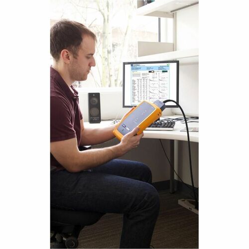 Fluke CableAnalyzer DSX2-5000 Cable Analyzer - Twisted Pair Cable Testing - LCD - Network (RJ-45) - Twisted Pair - Wireles