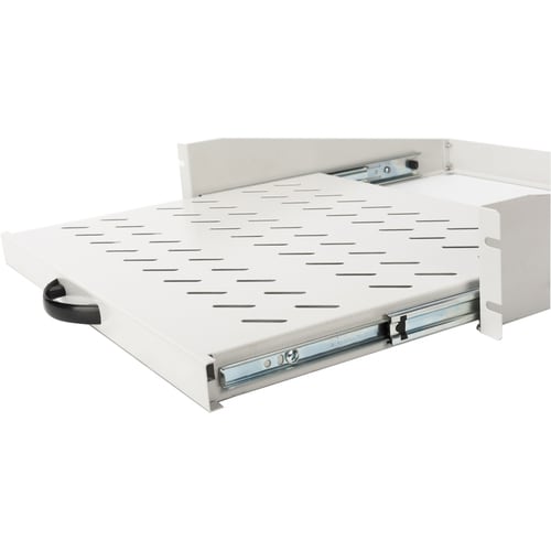 DIGITUS Professional 2U Rackmount Rack-Regal für Server, Patchfeld, LAN-Schalter - 482,60 mm Rack-Breite - Hellgrau - Stah