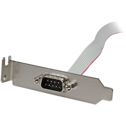 StarTech.com Adaptador de 0.4m Header Cabezal Bracket Serie Serial DB9 RS232 a IDC 10 Pines Placa Base Perfil Bajo - Cable