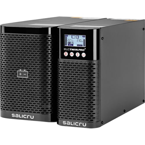 Salicru SLC TWIN SLC 1500 TWIN PRO2 Double Conversion Online UPS - 1.50 kVA/1.35 kW - Tower - 4 Minute Recharge - 220 V AC