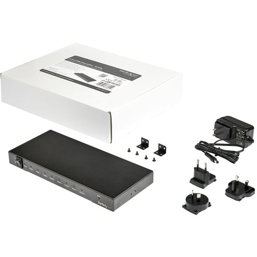 StarTech.com Divisor Splitter HDMI de 8 Puertos - 4K 60Hz con Audio 7.1 - 3840 × 2160 - 1 x Entrada HDMI - 8 x Salida HDMI