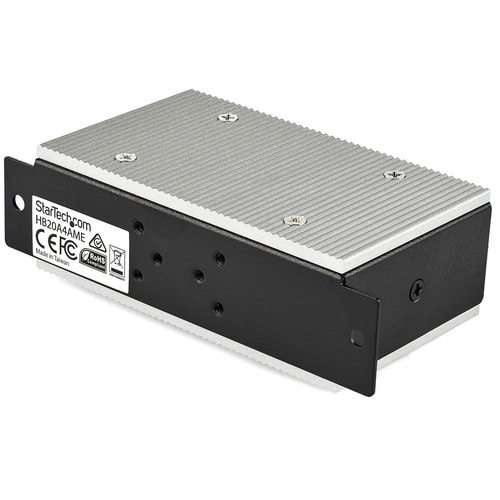 StarTech.com 4-Port Industrieller USB-Hub, USB 2.0, 15kV ESD-Schutz, Oberflächen- oder DIN-Schienen-Rackmontage - HB20A4AM