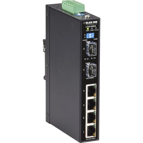 HARDENED ETHERNET SWITCH 4 10/100/1000 RJ45 2GE SFP