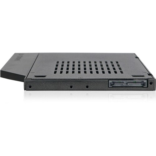 Icy Dock ToughArmor MB411SPO-2B Drive Bay Adapter for 5.25" - Serial ATA/600 Host Interface Internal - Black - 1 x HDD Sup