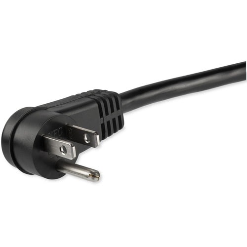 StarTech.com Cable de 0.3m de Extensión de Alimentación, Acodado en Ángulo Recto NEMA 5-15P a NEMA 5-15R, 13A 125V, 16AWG,