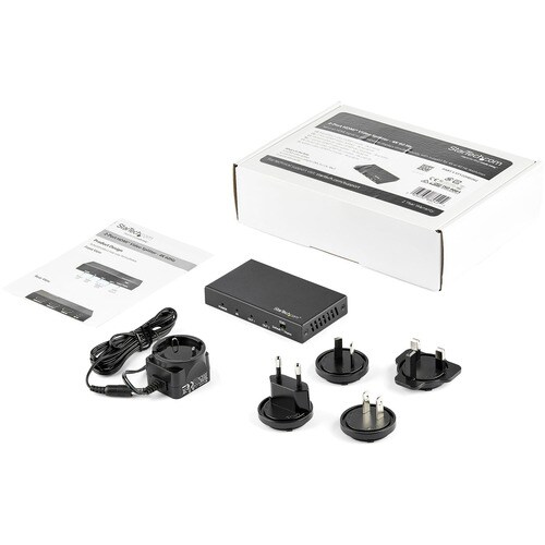 StarTech.com 2 Port HDMI Splitter - 4K 60Hz - 1x2 HDMI Verteiler - HDR - ST122HD202 - 3840 × 2160 - 1 x HDMI Ein - 2 x HDM