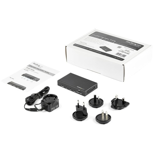 StarTech.com Splitter HDMI de 2 Puertos HDR 4K 60Hz - Divisor HDMI 1 Entrada 2 Salidas - Splitter HDMI 2 Salidas - Divisor