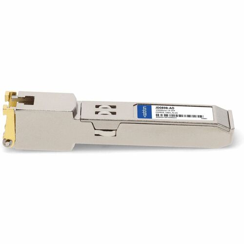 AddOn JD089B SFP (mini-GBIC) - 1 x RJ-45 Duplex 10/100/1000Base-TX LAN - 1 - TAA Compliant - For Optical Network, Data Net