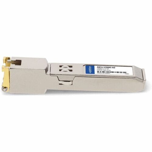 AddOn SFP - 1 x RJ-45 10/100/1000Base-TX LAN - 1 - TAA Compliant - For Data Networking - Twisted PairGigabit Ethernet - 10