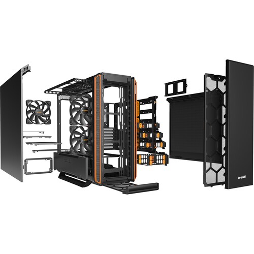 Listan Silent Base 801 Computer Case - EATX, ATX Motherboard Supported - Midi Tower - Acrylonitrile Butadiene Styrene (ABS