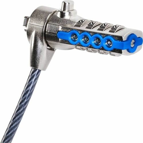 Targus DEFCON PA410E Cable Lock For Notebook, Computer - 2 m (4 mm Dia) Cable - Resettable - 4-digit - Combination Lock - 