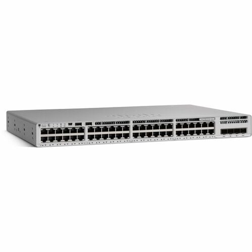 Commutateur de niveau 3 Cisco Catalyst 9200 C9200L-48P-4G 48 Ports Gérable - 3 Couche supportée - Modulaire - 4 Emplacemen