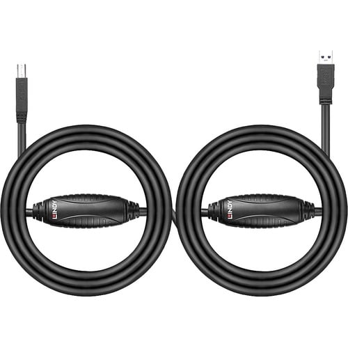 LINDY 10 m USB Data Transfer Cable for Printer - First End: 1 x USB 3.1 Type A - Male - Second End: 1 x USB 3.1 Type B - M